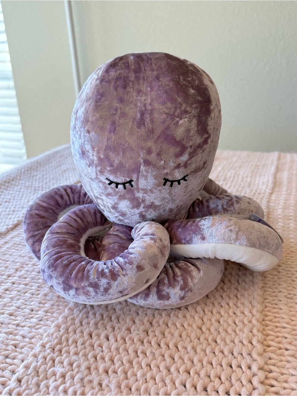 Portland plush Ophelia the octopus 9” velvet purple plushie